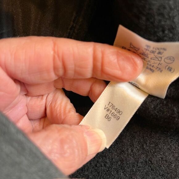 NWT Lands' End Wool Women's Button Front Jacket Black Size 16 - Picture 9 of 9